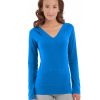 wh11-blue_main Eos V-Neck Hoodie